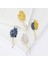BLUE2176-BL Beaut&berry Tasarım Buğday Kulak Broş Kadınlar Için Unisex Taklidi 4 Renkli Bitki Ofis Parti Broş Pins Yeni Yıl Hediyeleri (Yurt Dışından) 3