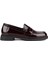 - Bordo Hakiki Rugan Deri Kadın Loafer 25-5645 1