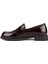 - Bordo Hakiki Rugan Deri Kadın Loafer 25-5645 3