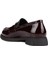 - Bordo Hakiki Rugan Deri Kadın Loafer 25-5645 4