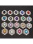 No.9 Mavi Yeşil Yeni 10 Adet/grup 24*28MM Alaşım Akrilik Taklidi Düğmeler Gümüş Diy Düğün Metal Saç Çiçek Merkezi Scrapbooking Aksesuarları (Yurt Dışından) 4