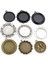 A4-35 Yeni Moda 5 Adet 25MM Iç Boyut Siyah Antik Gümüş Kaplama Bronz Çiçek Basit Stil Cabochon Taban Ayarı Charms Kolye (Yurt Dışından) 2