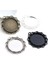 A4-35 Yeni Moda 5 Adet 25MM Iç Boyut Siyah Antik Gümüş Kaplama Bronz Çiçek Basit Stil Cabochon Taban Ayarı Charms Kolye (Yurt Dışından) 3
