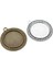 A6-37 Yeni Moda 5 Adet 25MM Iç Boyut Siyah Antik Gümüş Kaplama Bronz Çiçek Basit Stil Cabochon Taban Ayarı Charms Kolye (Yurt Dışından) 4