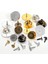 50 Adet Rodyum 10MM Pimler ve Kapaklar 50 Takım Pimler Kapaklar Düğme Kelebek Toka Pin Geri Sıkma Rozeti Tutucu Broş Debriyaj Tırnak Kravat Tıpalar Diy Takı Bulguları (Yurt Dışından) 2