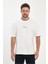 Erkek Bisiklet Yaka Eteği Yakası Garnili Rodi Jeans Yazılı Bisiklet Yaka Oversize T-Shirt 3