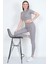 Kadın Yüksek Bel Likralı Toparlayıcı Dalgıç Kumaş Koşu & Fitness Yoga & Pilates Crop-Tayt 2 Li Takım 3
