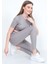 Kadın Yüksek Bel Likralı Toparlayıcı Dalgıç Kumaş Koşu & Fitness Yoga & Pilates Crop-Tayt 2 Li Takım 4