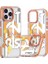 Apple iPhone 16 Kılıf Px Graffito Desenli Silikon Turuncu 1