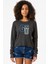 Gen V Godolkin University Abbreviation Füme Ekstra Uzunkol Sweatshirt 1
