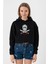 Friday The 13TH Jason Mask Siyah Kadın Crop Kapşonlu 1