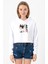Blackpink Minimalist Beyaz Optik Kadın Crop Kapşonlu 1