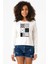 Demon Slayer Anime Patterns Ekstra Uzunkol Sweatshirt Ekru 1