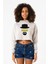 Breaking Bad Yellow Say My Name Head Beyaz Kırçıllı Kadın Crop Kapşonlu 1