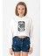 Rick Me Myself And I Rick Halloween Ekru Kadın Crop Kapşonlu 1