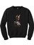 Gold Horns Woman Siyah Sweatshirt 1