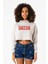 Babymonster Sheesh Beyaz Kırçıllı Kadın Crop Kapşonlu 1