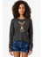 Adorable Reindeer Christmas Füme Ekstra Uzunkol Sweatshirt 1