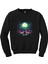 Cemetery Illuminated By An Aurora Siyah Sweatshirt 1