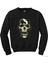 Skull Kuru Kafa Çığlık Siyah Sweatshirt 1