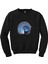 Woman Watching The Stars In The Sky Siyah Sweatshirt 1