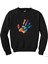 Hand Splash Paint Siyah Sweatshirt 1