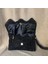 El Örgüsü Rafya Ip Siyah Clutch Çanta 4