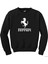Ferrari Logo Siyah Sweatshirt 1