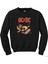 Ac Dc Hell Bells Skull Siyah Sweatshirt 1