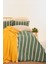 Mylasahome Pamuk Stripy Dreams Premium Nevresim Takımı Çift Kişilik 200 x 220 cm Yeşil 1