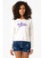 Willy Wonka Logo Ekstra Uzunkol Sweatshirt Ekru 1