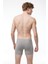 Erkek Gri 2 Li Pamuk Elastan Uzun Boxer 2M073 4