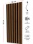 Mdf Ahşap Akustik Duvar Paneli 30 x 60 cm - Barok 1