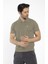 Waffle - Erkek Haki Polo Yaka Spor T-Shirt - 7129-04 1