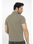 Waffle - Erkek Haki Polo Yaka Spor T-Shirt - 7129-04 3