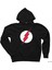 The Flash Red Siyah Kapşonlu Sweatshirt Hoodie 1