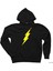 The Flash Lighting Siyah Kapşonlu Sweatshirt Hoodie 1