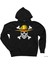 One Piece Pirate Skull Siyah Kapşonlu Sweatshirt Hoodie 1