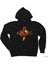 Ac Dc Fire Lighting Siyah Kapşonlu Sweatshirt Hoodie 1