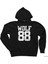Wolf 88 Siyah Kapşonlu Sweatshirt Hoodie 1