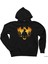 Batman And Joker Drawing Siyah Kapşonlu Sweatshirt Hoodie 1