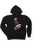 Captain America Mjolnir And Shield Siyah Kapşonlu Sweatshirt Hoodie 1