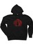 Red Dead Redemption 2 Red Moon Siyah Kapşonlu Sweatshirt Hoodie 1
