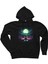 Cemetery Illuminated By An Aurora Siyah Kapşonlu Sweatshirt Hoodie 1