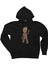Groot Baby Siyah Kapşonlu Sweatshirt Hoodie 1