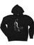 Roger Federer Siluet Siyah Kapşonlu Sweatshirt Hoodie 1