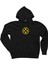 x Men Yellow Logo Siyah Kapşonlu Sweatshirt Hoodie 1