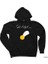 Seviyor Papatya Siyah Kapşonlu Sweatshirt Hoodie 1