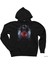 It Clown 2 Siyah Kapşonlu Sweatshirt Hoodie 1