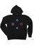 Gamepad Buttons Siyah Kapşonlu Sweatshirt Hoodie 1